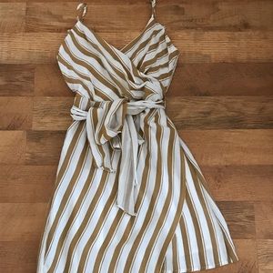 Mustard striped dress